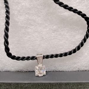 Simulated four karat diamond choker